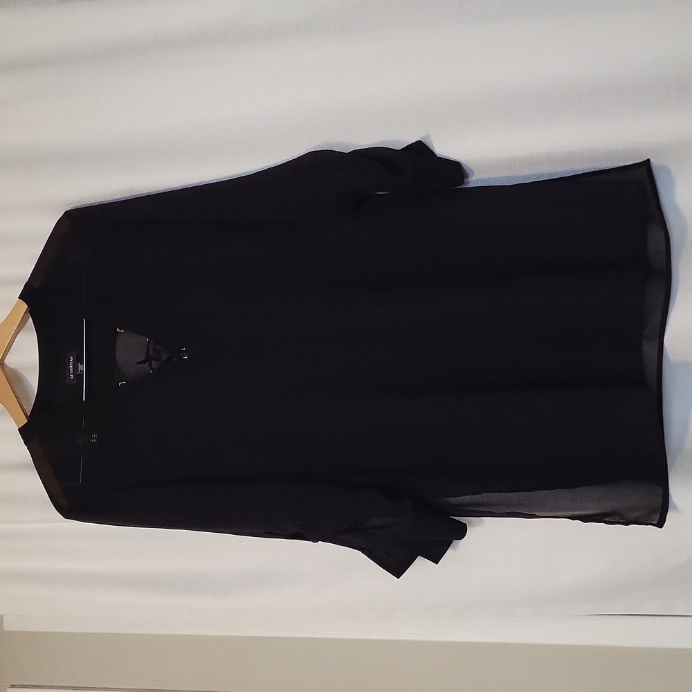 Le Chateau Sheer Tunic Top